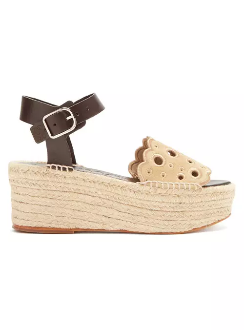 Espadrile din material textil și piele, Loewe, 420 euro, www.matchesfashion.com