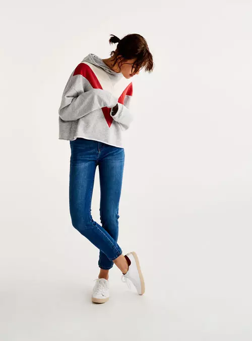 Skinny jeans cu talie inalta, Pull & Bear, 59,90 lei