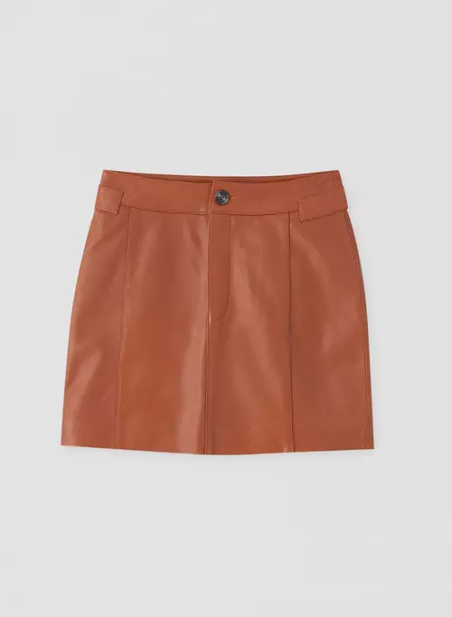 Fustă din piele, Pull & Bear, 124,95 lei