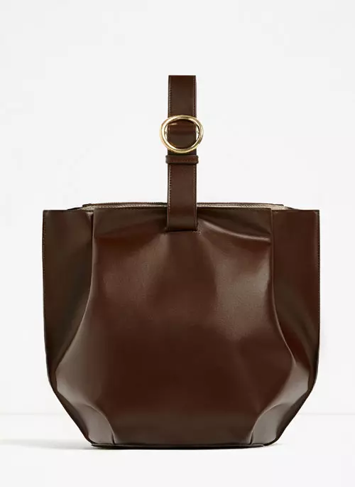 Geanta din piele, Zara, 449,90 lei