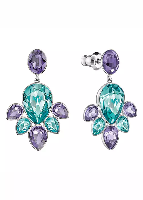 Cercei din cristale, Swarovski, 540 lei, magazinele B&B Collection