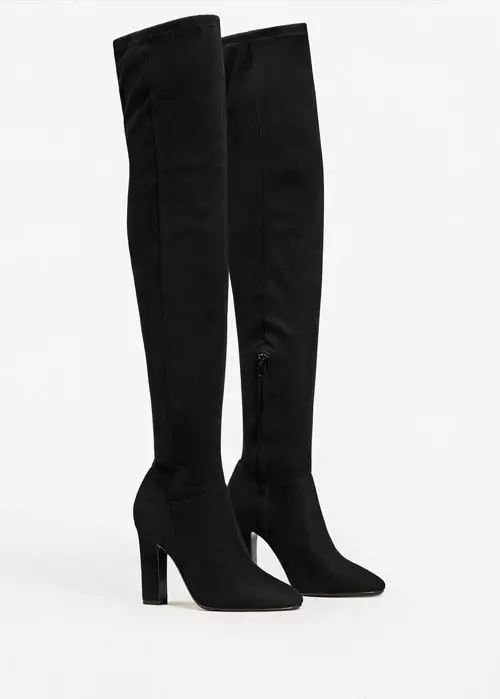 Cizme din piele ecologica, Mango, 299,90 lei