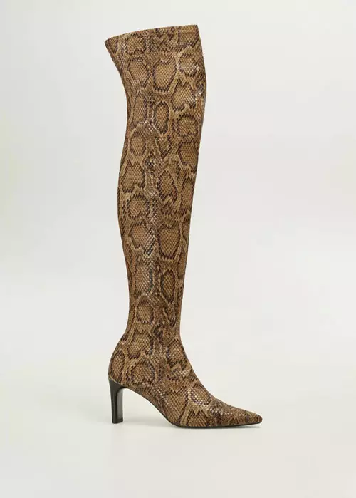 Cizme animal print, Mango, 249,90 lei