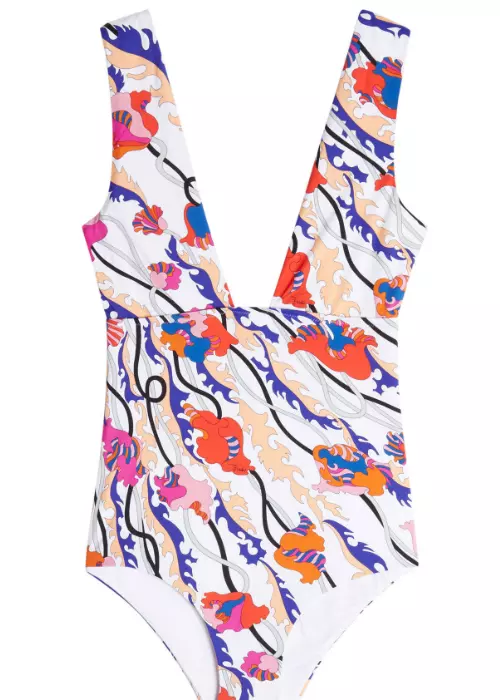 Costum de baie Emilio Pucci, 379 euro, www.stylebop.com