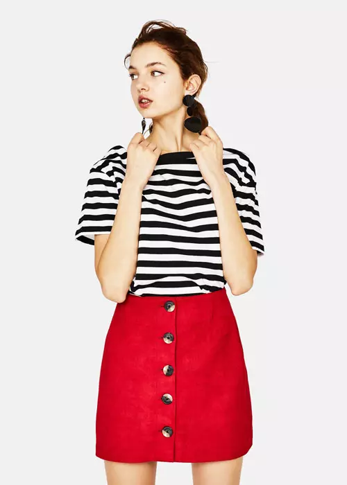 Fustă din velur, Bershka, 79,90 lei