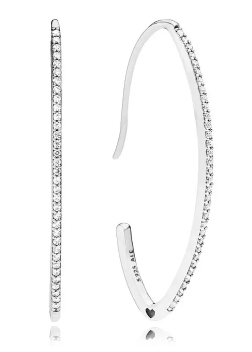 Cercei din argint cu zirconiu, Pandora, 279 lei