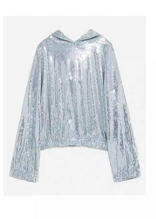 Hanorac din paiete, Zara, 149,90 lei