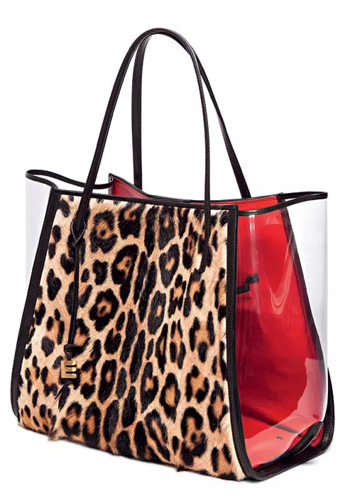 Geanta din piele si plastic, Ermanno Scervino, 7.238 lei; 