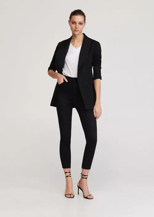 Jeans slim cu talie înaltă, Reserved, 89,99 lei