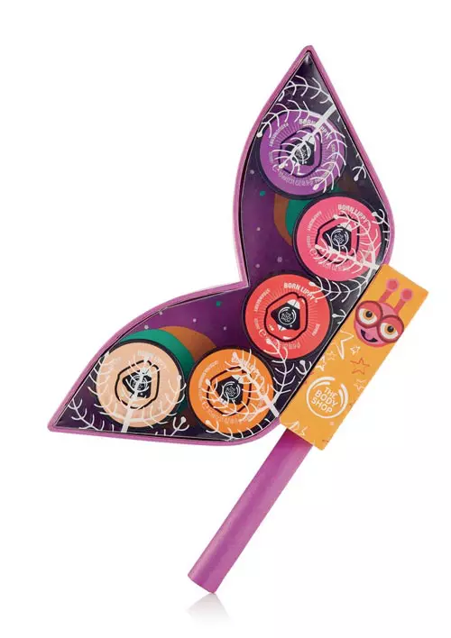 Set gift Born Lippy Butterfly, The Body Shop, 125 lei (conține 5 balsamuri pentru buze)