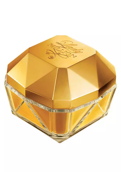 Paco Rabanne, Lady Million, o crema de corp cu glicerina, alantoina si vitamina E, care se absoarbe usor in piele, 150 lei.