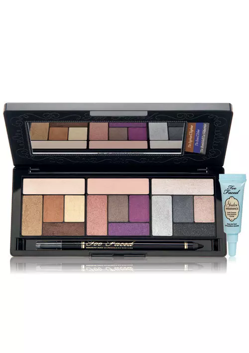 Trusa de farduri The Return of Sexy de la Too Faced e inspirata de stralucirea hollywoodiana si contine  toate elementele de care ai nevoie pentru un machiaj perfect; 198 lei.