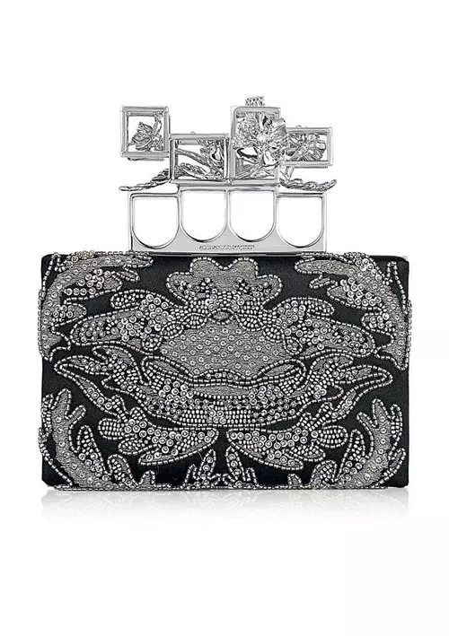 Plic cu carcasa metalica, Alexander McQueen, cu pretul la cerere, magazinul The PlaceX