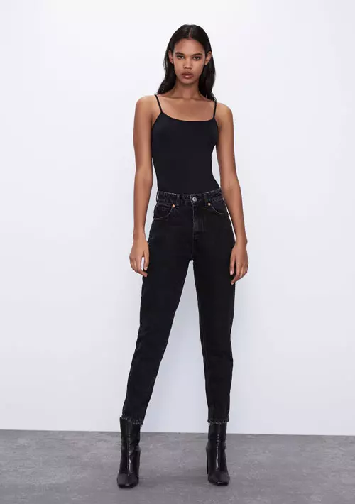 Jeans Mom Fit, Zara, 129,90 lei