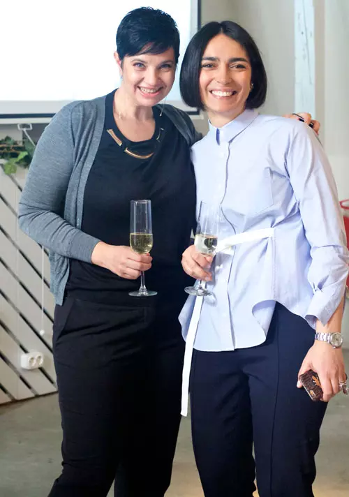 Barbara Lombardi si Domnica Margescu (ELLE)