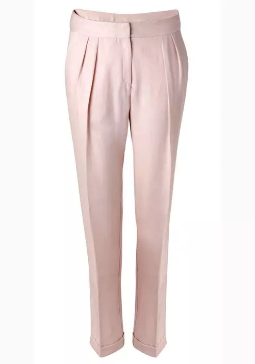 Pantaloni din bumbac, Mango, 199 lei 