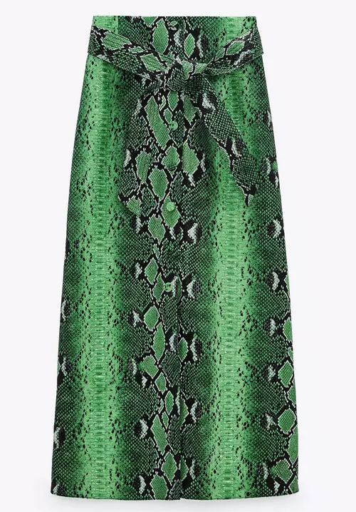 Fustă din piele sintetică, Zara, 159,90 lei