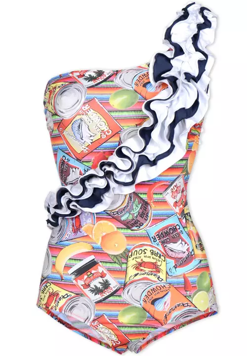 Costum de baie, Stella Jean, 138 euro, www.thecorner.com