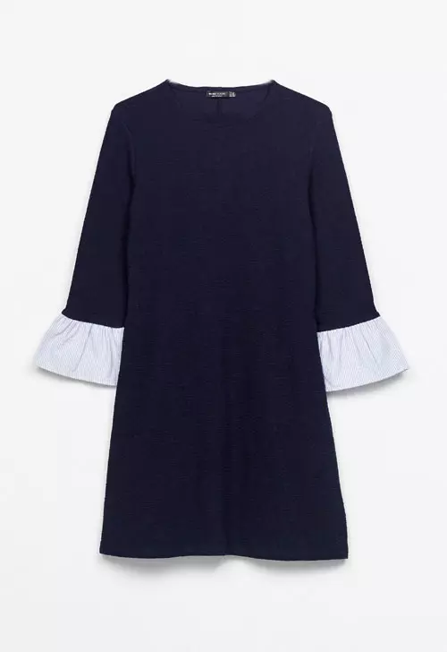 Rochie cu volane, Bershka,79,90 lei