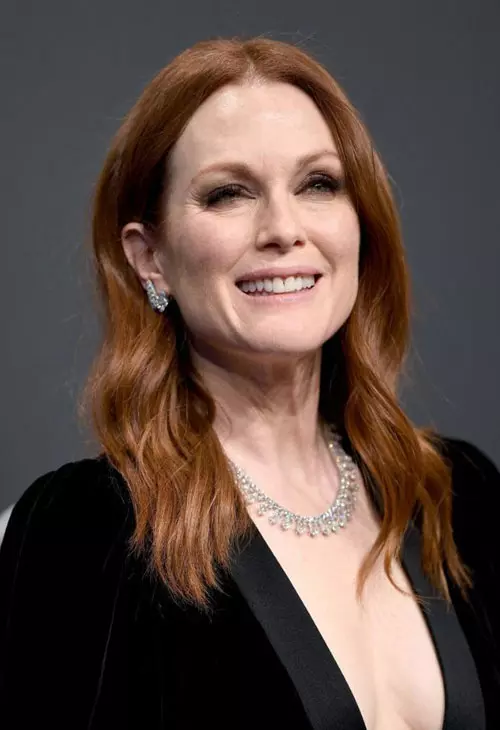 Julianne Moore: colier cu diamante si cercei cu diamante Precious Chopard, Chopard
