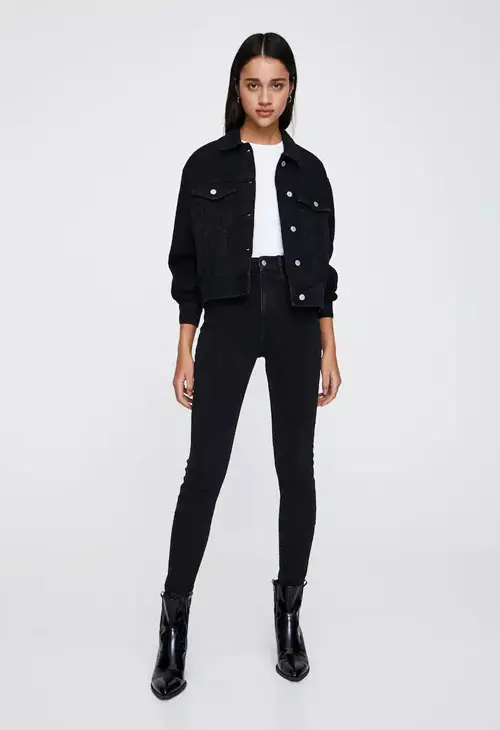 Jeans super high waist skinny fit, Pull & Bear, 139,90 lei