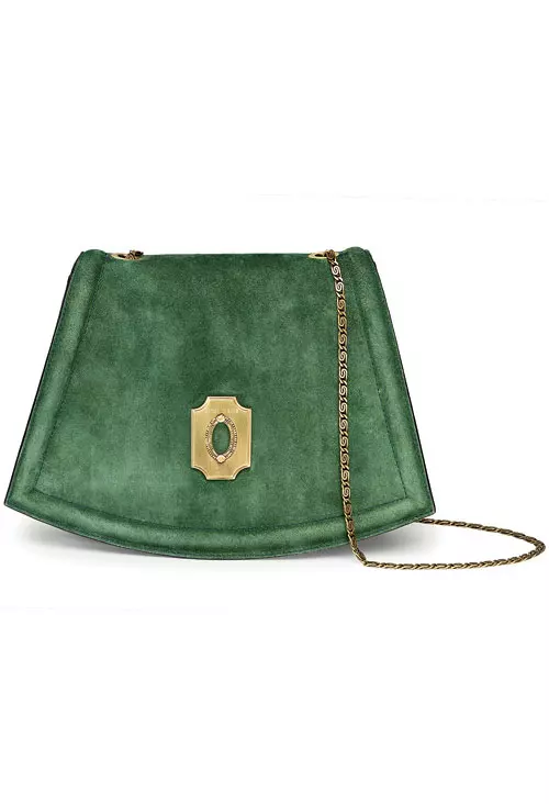 Geanta din piele velur, Cathrinelle, cu pretul la cerere, www.catherinelle.com; 