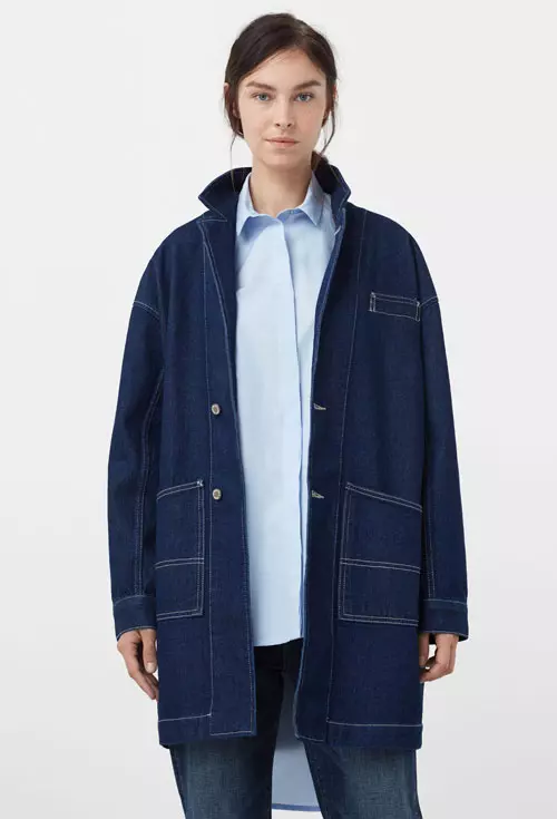 Jacheta oversize din denim, Mango, 199,9 lei