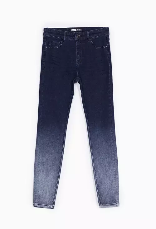 Jeans cu talie inalta, Stradivarius, 129,90 lei