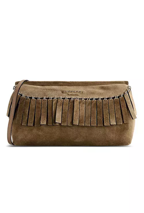 Plic din piele velur, Burberry, 7.000 lei