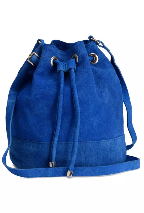 Geanta din piele velur, H&M, 155,9 lei