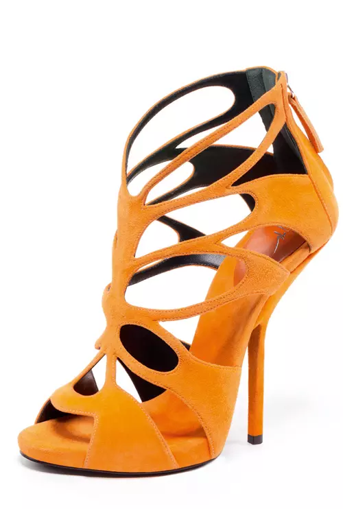 Sandale din piele velur, Giuseppe Zanotti, cu pretul la cerere, magazinul Distinto