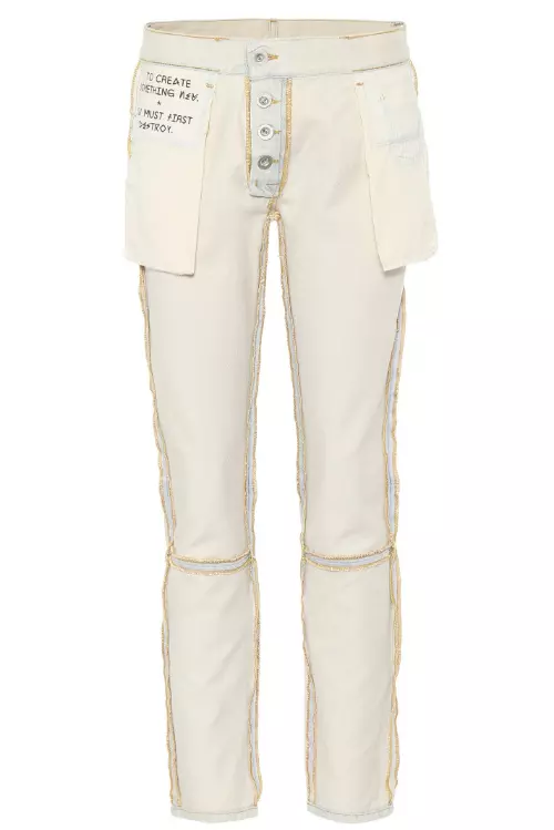 Jeanși din bumbac, Unravel, 190 euro, www.mytheresa.com