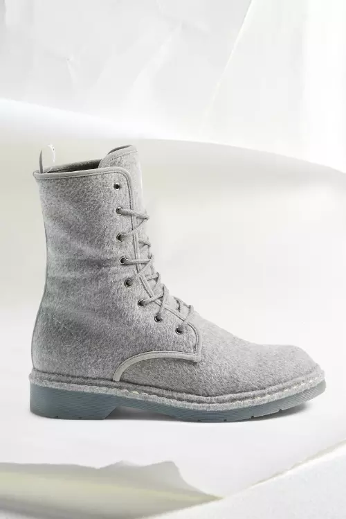 Bocanci din piele și cașmir, Max Mara, 2.459 lei