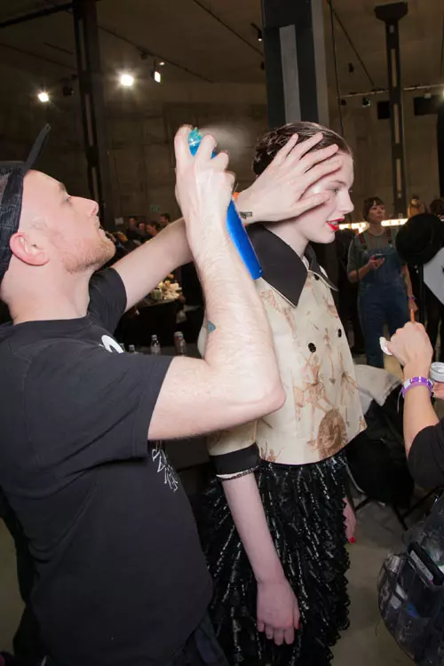 Meadham Kirchhoff backstagee