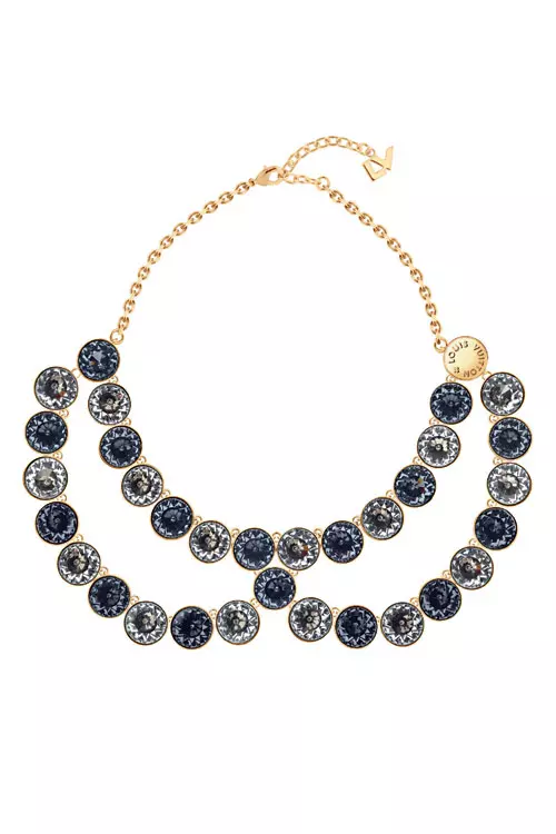Colier metalic cu cristale, Louis Vuitton, 5.150 lei