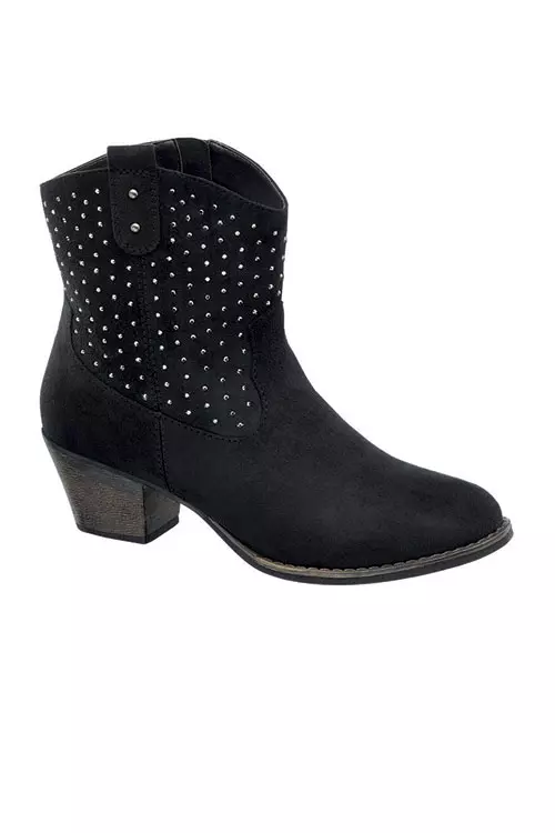 Botine din piele velur, Deichmann, 129 lei