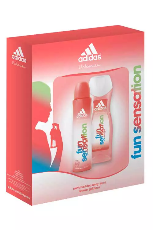 Caseta cadou Fun Sensation, cu deo spray si gel de dus, Adidas, 25,21 lei.