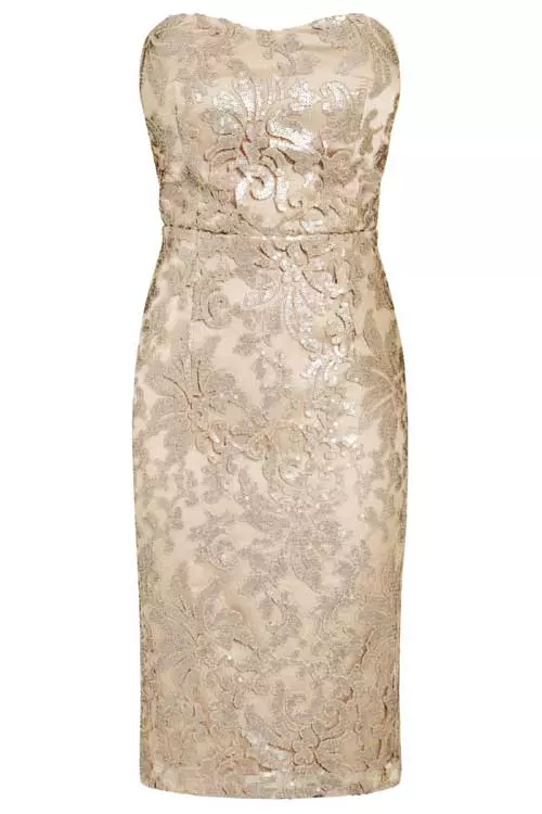 Rochie cu aplicatii din dantela si paiete, NEXT, pret in magazin