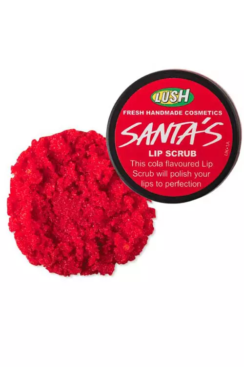 Santa Lip Scrub, balsam exfoliant pentru buze, Lush, 35,80 lei.