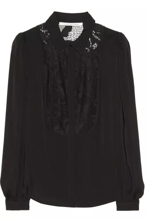 Camasa din matase si dantela, Diane von Furstenberg, 1.657 lei, magazinul J. Kristensen