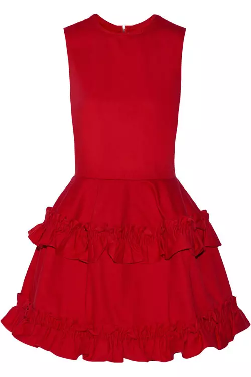 Rochie din stofa, J Brand + Simone Rocha, 595 euro, www.net-a-porter.com