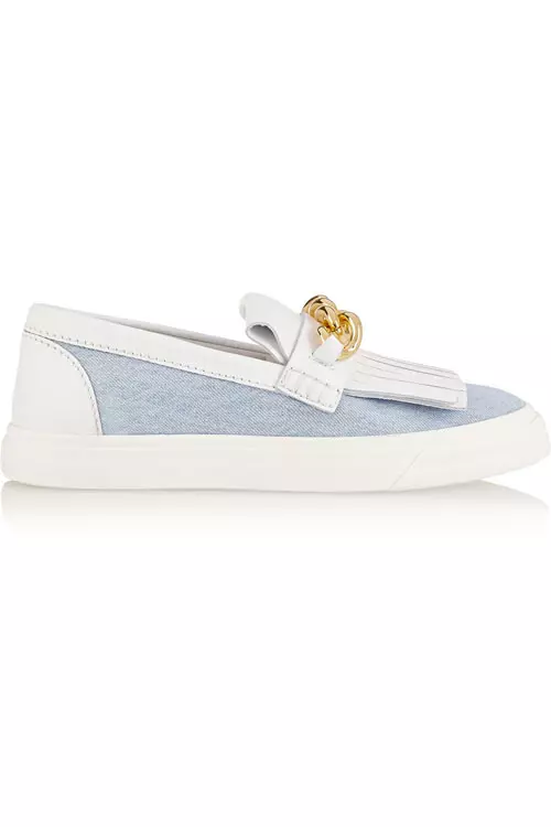 Pantofi din piele si denim, Giuseppe Zanotti, 2.109 lei, magazinul Distinto