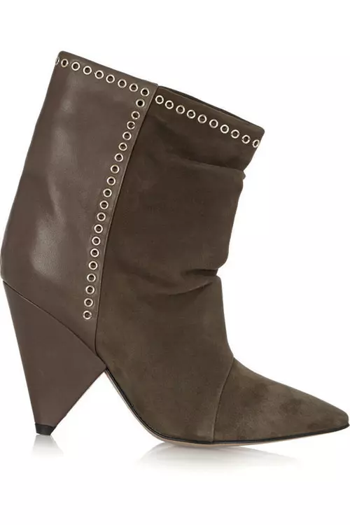 Botine din piele velur, Isabel Marant, 3.010 lei, magazinul The PlaceX.