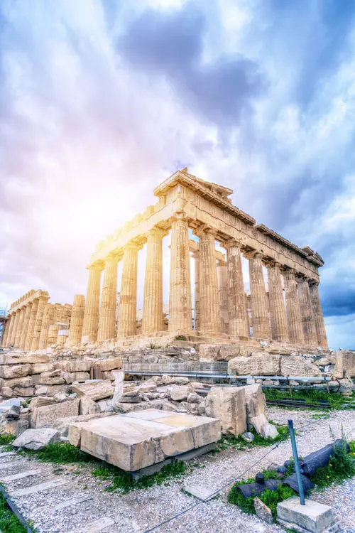 Urca la Acropolis in Atena, Grecia