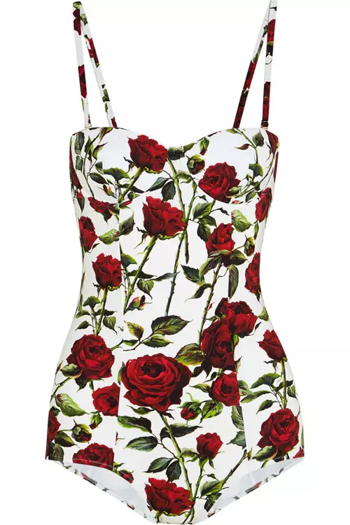 Costum de baie, DOLCE & GABBANA, 410 euro, www.net-a-porter.com