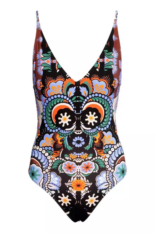 Costum de baie cu imprimeu, H&M, 129 lei