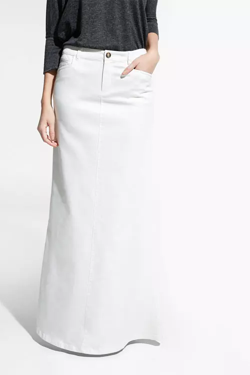 Fusta maxi din denim, Mango, 99 lei