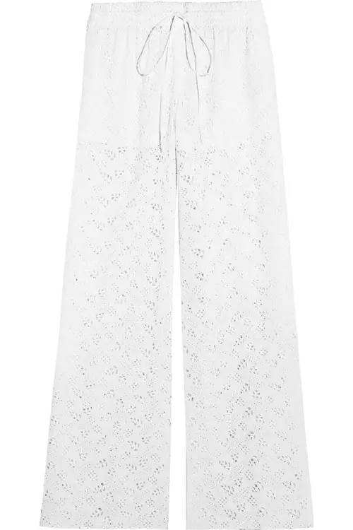 Pantaloni din bumbac brodat, Valentino, 5.699 lei.