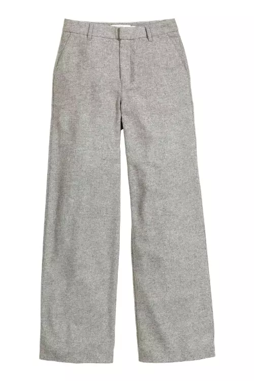 Pantaloni din stofa de lana, H&M, 299 lei