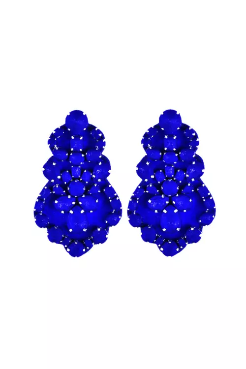 Cercei din matase si cristale, Laura8, 630 lei